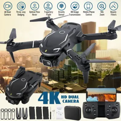 2023 New RC Drone 4K HD Camera WiFi FPV Black Quadcopter Blackbird Falcon Style • $79.98