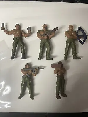 Vintage GUTS Military Action Figures Soldier Troops (Mattel 1986) Lot Of 5 • $25.99