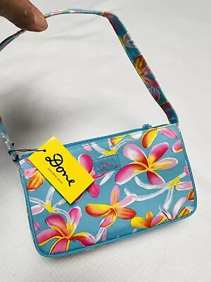 KEN DONE Floral MIDI BAG- BRAND NEW NEVER USED Tropical 90s Hawaii • £43.43