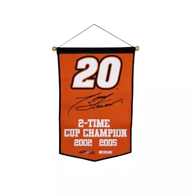 2007 Mounted Memories TONY STEWART #20 Wool Blend Banner 22 X 36 NASCAR • $25.89