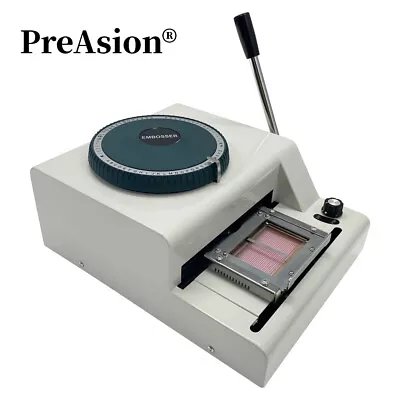 66 Characters Manual PVC Stamping Machine Card Embosser Convex Code Printer • $205.86