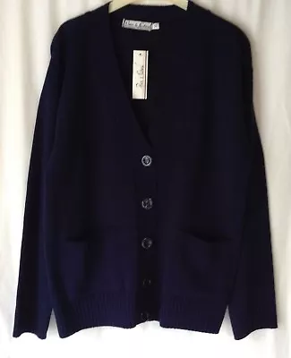 £17.50 • Buy New Ladies Acrylic Knitted V Neck Plain Cardigan With Pockets*22 Colours*6 Sizes