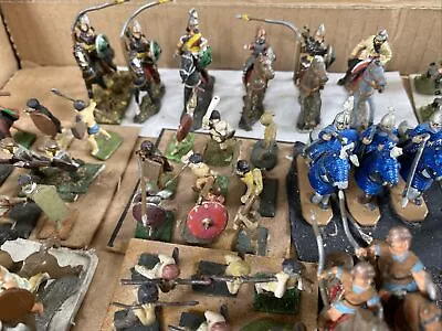 Collection Of Vintage Lead Toy Soldiers Arab Army  & Indian Army Britains? • £85