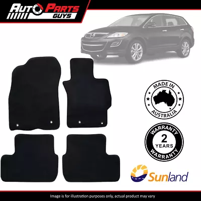 Black Floor Mats 4 Piece For Mazda CX9 2007 2008 2009 2010 2011 2012 - 2016* • $119.99