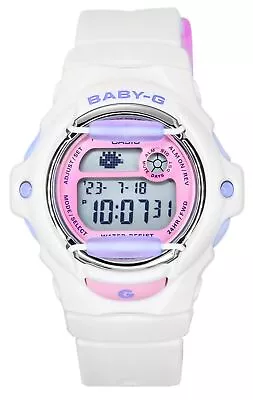 Casio Baby-G Basic Digital White Resin Strap Quartz BG-169PB-7 200M Women Watch • $130.01