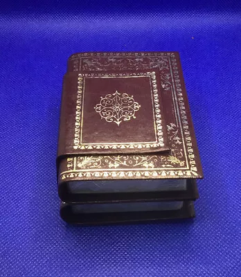 PLAYING CARDS Miniature BOOKCASE Plastic Coated New Vintage Rare • $39.88