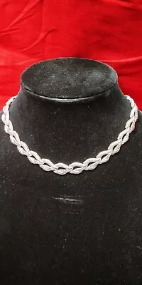 Vintage Stunning Monet Silver Tone Elegant Necklace • $9.99