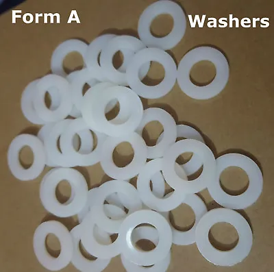 £2.50 • Buy M3,m4,m5,m6,m8,m10,m12,m16 Nylon Metric Plastic Washers Flat Washer - Din 125a