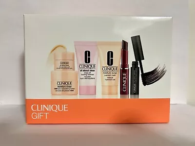 Clinique Skincare Makeup 6 Pcs Samples Travel Size Gift Set White/Orange Box • $19.99