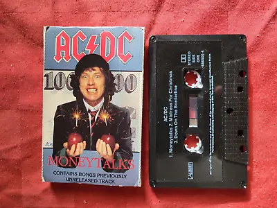 AC/DC  Moneytalks  Rare Australian Cassette Single Tape. • $59.95