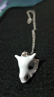 £5 • Buy Cubone Pokemon Skull Head, Pendant & Necklace Handmade 3d Printed Anime Kawaii