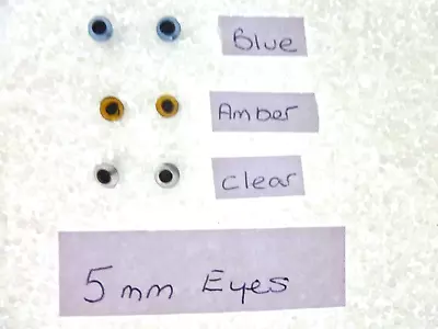 £2 • Buy 5mm Glass Eyes For Needle Felting Sewing Bear Dolls Toy Art Craft DIY