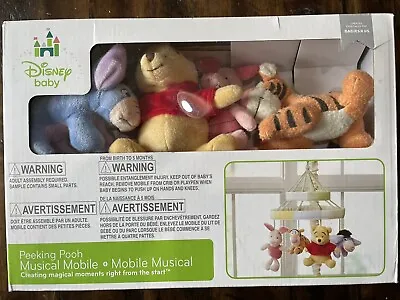 2014 BABIES R US Disney Baby Peeking Pooh Musical Mobile (Winnie The Pooh) NOS • $55