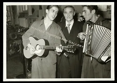 Vintage Snapshot Photo Hohner Arietta IM Accordion Musical Instrument Guitar • $6.99