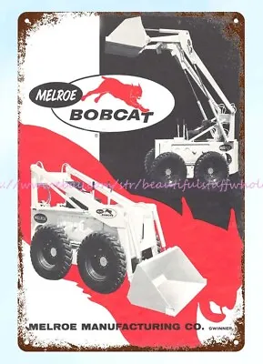 Unframed Wall Hangings 1962 Melroe Bobcat M440 Metal Tin Sign • $18.89