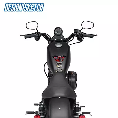 Tank Pad Fuel Tank Sticker Case Protector Durable Fit For Harley Sportster Dyna • $13.11