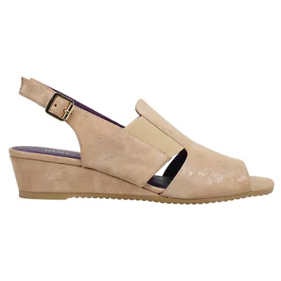 VANELi Flory Wedge  Womens Beige Casual Sandals 305938 • $32.85