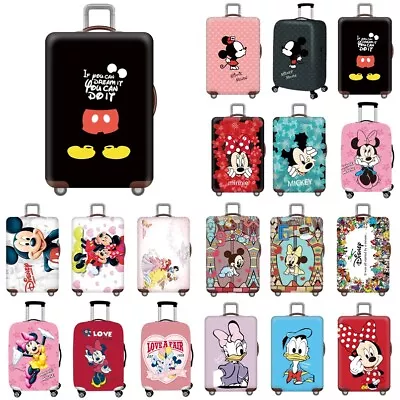 Mickey Minnie Mermaid Princess Luggage Cover Travel Suitcase Protector DustProof • £8.39