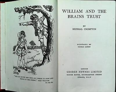 £3.99 • Buy Richmal Crompton: William And The Brains Trust Hardback 1945 Newnes