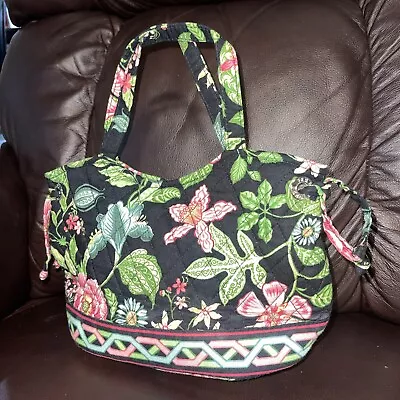 Vera Bradley Botanica Quilted Cotton Print Small Sherry Bag Double Strap Retired • $18.99