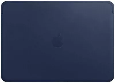 Genuine Official Apple MacBook 12  Leather Sleeve Pouch Cover - Midnight Blue • £19.99