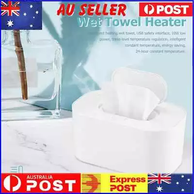 USB Baby Wet Wipes Heater Home Car Tissue Paper Warmer Warming Box (White) • $21.69