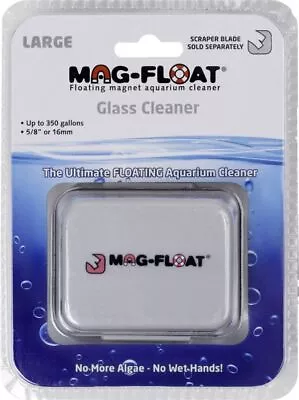 Aquarium Mag Float Floating Magnetic Aquarium Cleaner - Glass Large (350 Gal) • $75.13