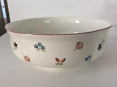 Villeroy & Boch Petite Fleur 9 5/8” Round Scalloped Pedestal Serving Bpwl • $75