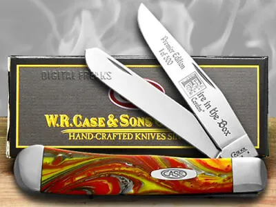 Case Xx Knives Trapper Fire In The Box Genuine Corelon 1/500 9254FIB • $73.45