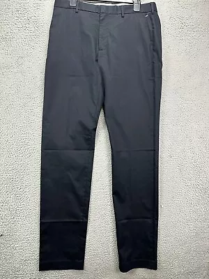 J.Crew Pants Mens 34X36 Ludlow Black Khaki Chino 3XDry Slim Fit Straight Leg NEW • $38