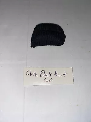 1:6 Scale GI Joe Loose Gear Accessories Black Cloth Knit Cap Hat • $4.49