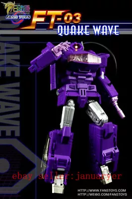 Perfect New Fanstoys Ft-03 Shockwave Ft03 Quakewave Transforming Action Figure • $246.04