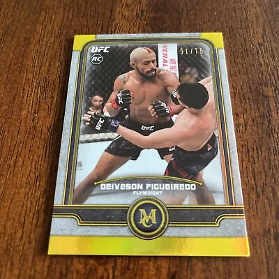 2019 UFC Museum Deiveson Figueirdo Gold Rookie 51/75 • $0.99