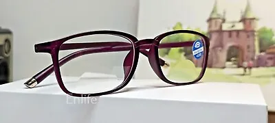 Bifocal Mens/Ladies/Unisex Reading Glasses -Purple-UK Stock +1.00+2.00+3.00+4.00 • £8.99