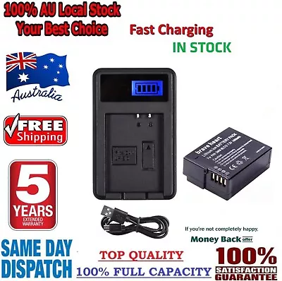 1 Battery +Charger For Panasonic Lumix DMC-G5 DMC-G7 DMC-G80 DMC-G81 DMC-G85 AUS • $44.60