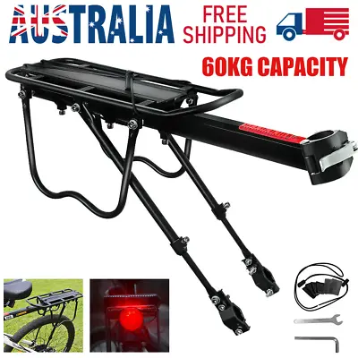 $20.85 • Buy Aluminum Bike Rear Rack Seat Luggage Carrier Bicycle Post Mountain Mount Pannier