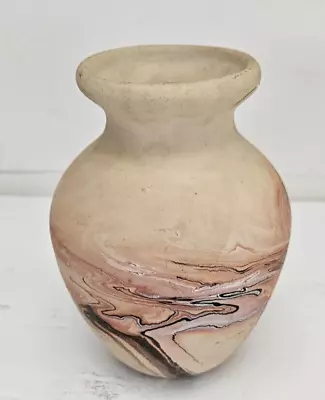 Vintage NEMADJI INDIAN POTTERY VASE  5.5  Native American Earth Tone • $30.47