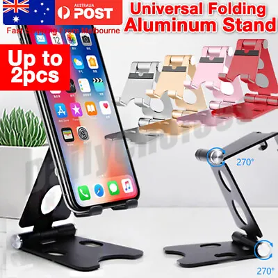 $9.80 • Buy Universal Metal Desk Tabletop Phone Tablet Stand Holder Foldable Adjustable