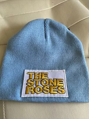 £12 • Buy Stone Roses Adults Sky Blue Beanie  Hat 100% Acrylic