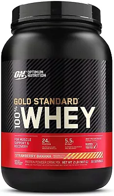 OPTIMUM NUTRITION Gold Standard-100% Whey Protein Powder Strawberry Banana-907g • $110.99