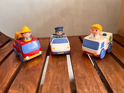 £10 • Buy Vintage Fisher Price Little People Ambulance Fire Engine Police Car Bundle