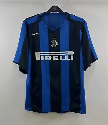 Inter Milan Home Football Shirt 2004/05 Adults Large Nike A60 • £59.99