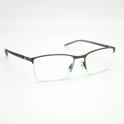 Morel France Lightec Half-Rim Eyeglasses Frame 8246L Black 54-17-144 FRAMES ONLY • $19.99