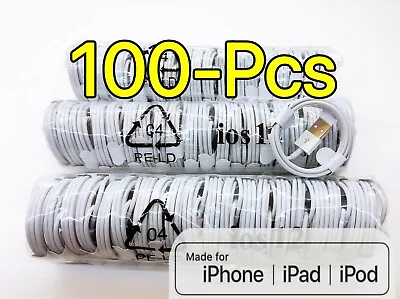 10/100 Wholesale Lot 3ft Usb Charger Cord Cable For Iphone 11 5 7 8 8Plus Xs MAX • $12.89