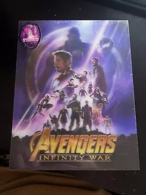 Blufans Marvel Avengers Infinity War WEA SteelBook Blu-ray Single Lenti Slip • £80