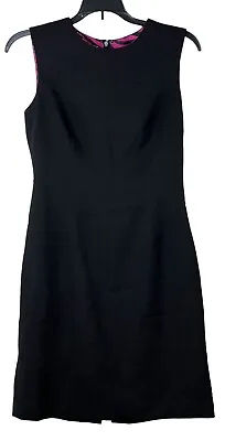 Maggie London 8 Petite Dress Navy Business Work Zip Back  Sheath Lined EUC 8P • $21.71