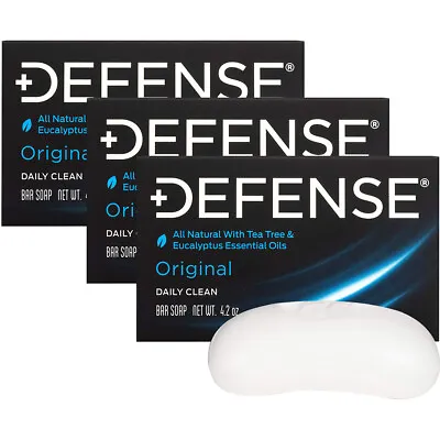 $19.79 • Buy Defense Soap 4 Oz. Antimicrobial Therapeutic Body Bar Soap - 3 Pack - Original