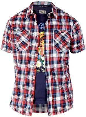 Mens Big Size Duke Cotton Check Shirt & Mexican Dreams T Shirt  3XL 4XL 5XL 6XL  • £34.99