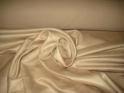 Tan Faux Suede 100% Polyester  Microfiber Upholstery Fabric 58  Wide By The Yard • $13.99