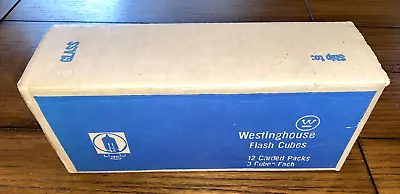 Westinghouse Flash Cubes 12 Carded Packs X 3 Cubes Each Vintage -U Get 36 Cubes • $44.99